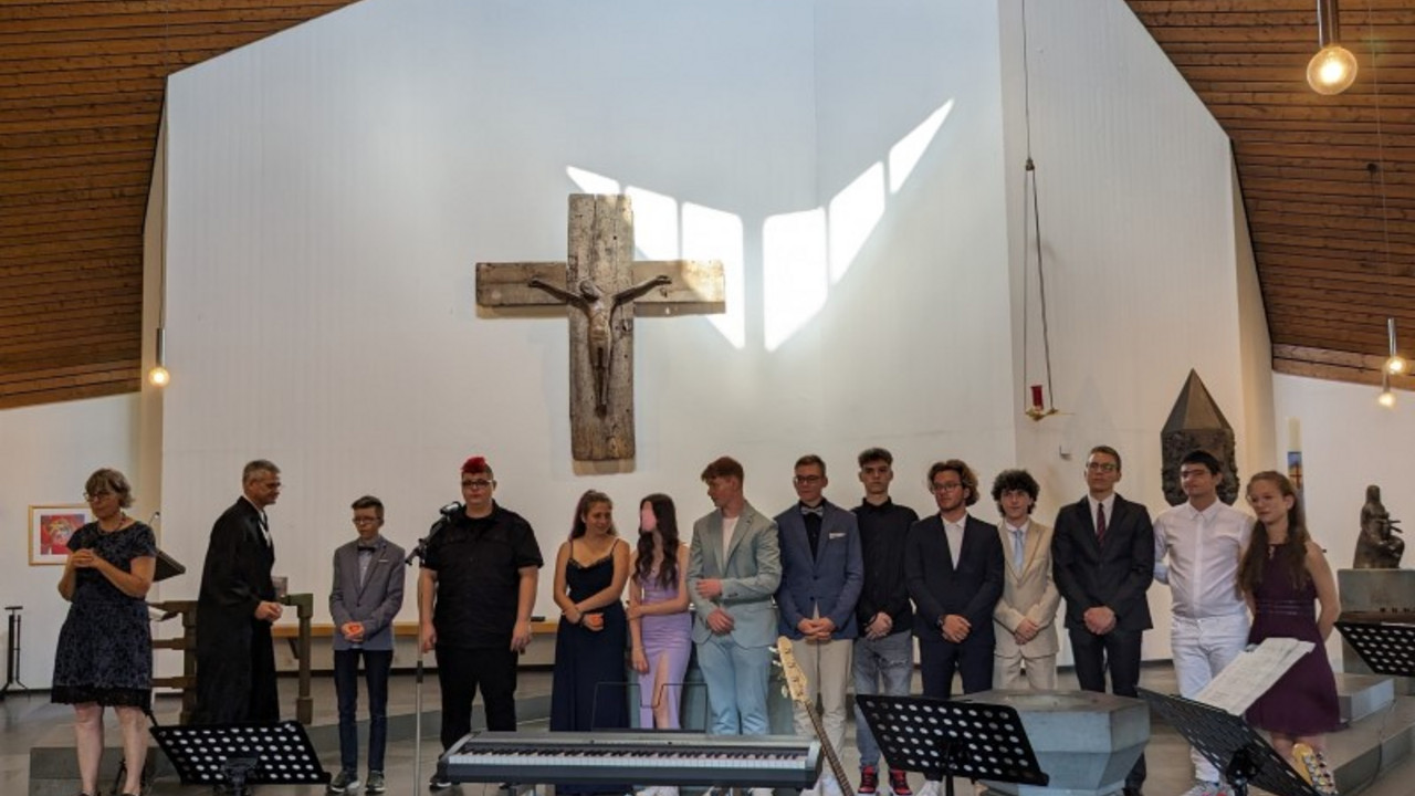 Entlassgottesdienst in der Kirche 