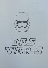 Plakat Maske Darth Wader, darunter Schriftzug Das wars