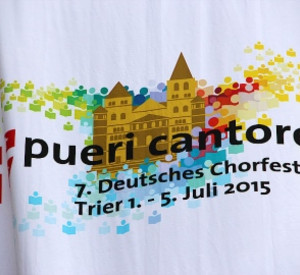 Logo Chorfestival auf Fahne
