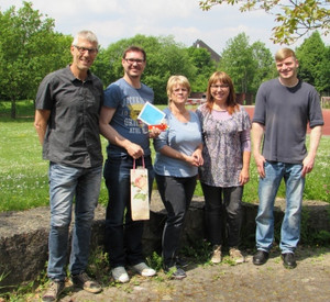 v.l.n.r.: Martin Reichert, Dennis Wegner, Mechthild Blang, Josi Wilms, Daniel Kalvas