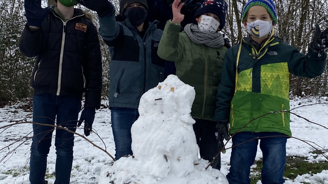 Notbetreuung im Schnee