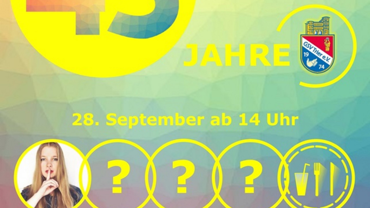 Plakat zum Jubiläum